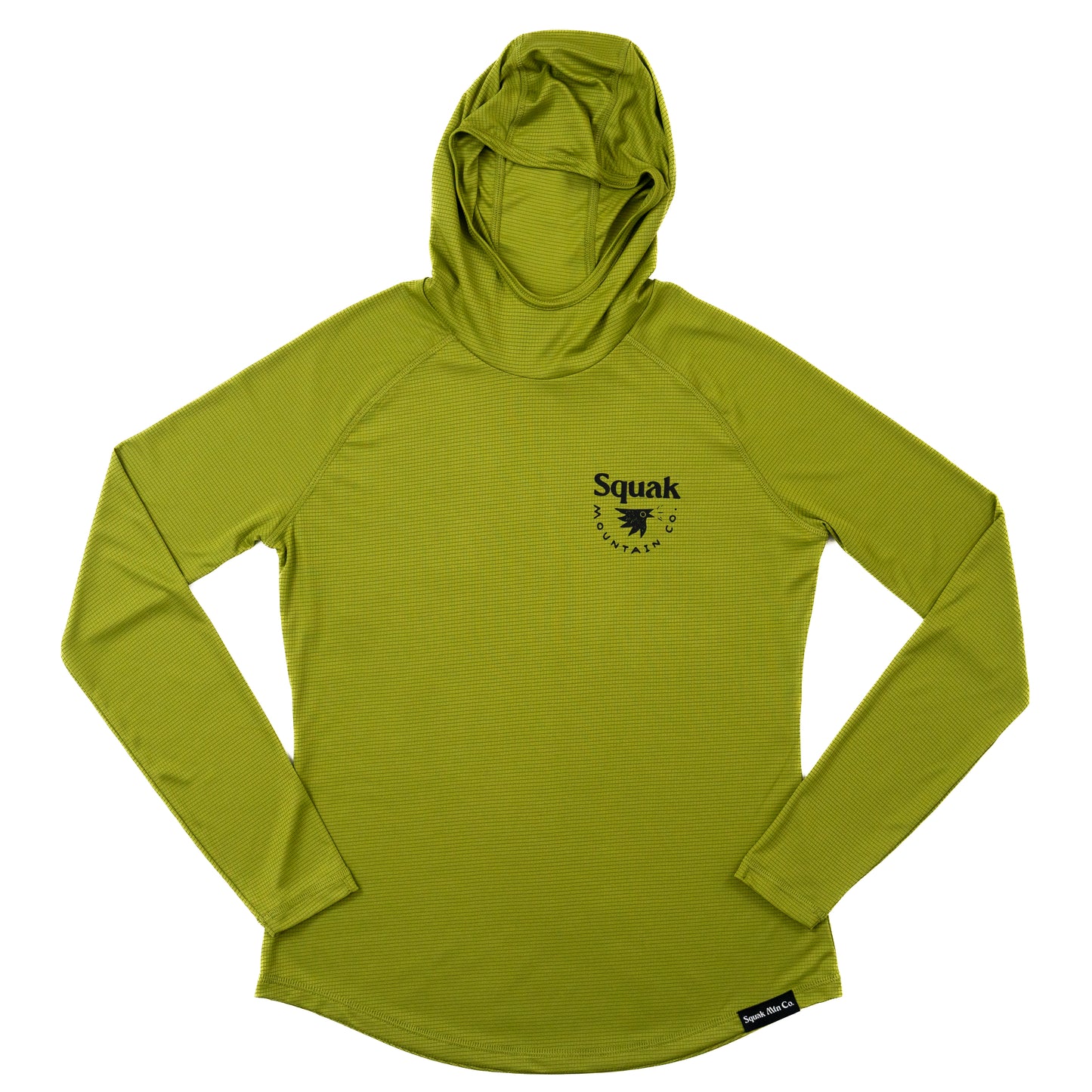 Light green womens outdoor sun hoodie from Squak Mountain Co.