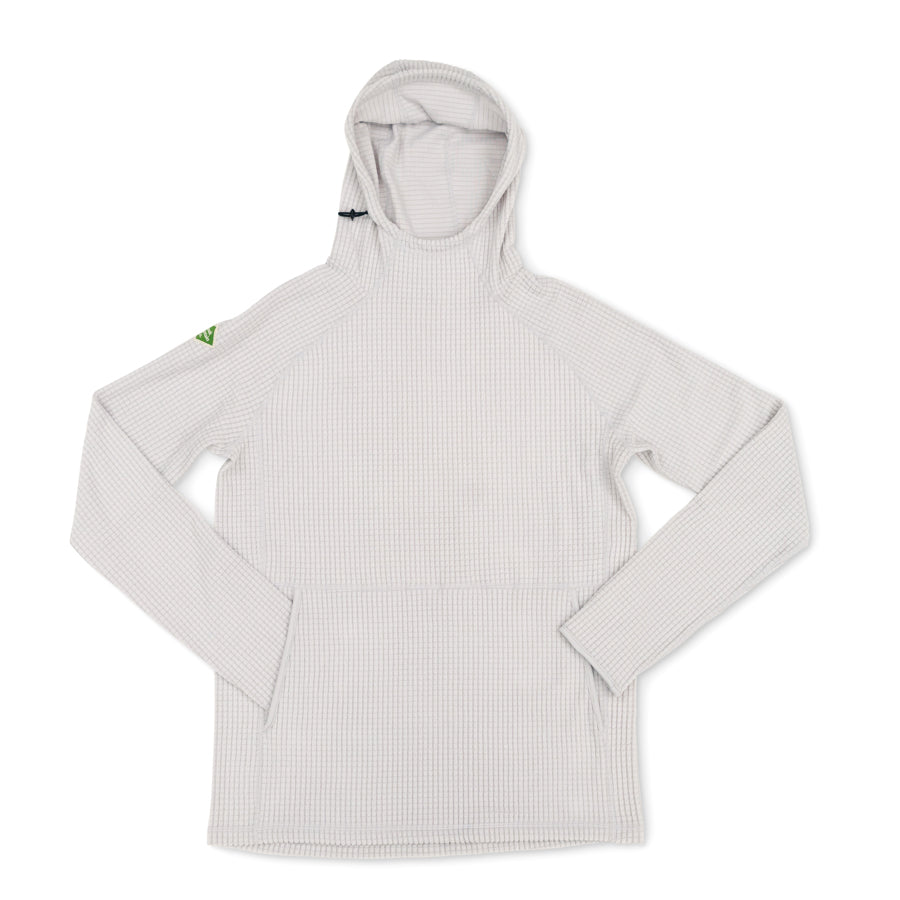 Uinta mist grid fleece hoodie from Squak Mountain Co.